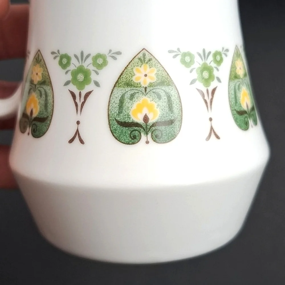Vtg Noritake Progression China Palos Verde Pattern 9020 Creamer Sugar Bowl Set